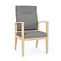 Lesro Amherst Wood Vinyl Guest Chair, Gray (AW1108.WNA-01CHGY)~#|#~CA5F4E3A-56AC-4253-B7917E20855526B5_sc7