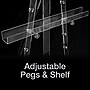 Excello Brands Easel Stand, 56", Clear Acrylic (EB-ACRYL-ESL-CL56)~#|#~CA657D27-7AD5-437D-9B3016E14F9AC1A5_sc7