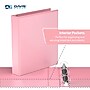 Davis Group Standard View 1.5" 3-Ring Binders, Blush, 6/Pack (7412-11-06)~#|#~CA69E764-70AF-4595-B8BA2DA01F630009_sc7