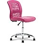 Serta Essentials Armless Ergonomic Bonded Leather/Mesh Swivel Task Chair, Pink (48740E)~#|#~CA7A4C8B-E912-4781-A1BBC0702B681970_sc7