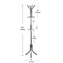 Mind Reader Freestanding Coat Rack, Silver, Metal (COATRACK11-SIL)~#|#~CA7A5EC1-D94D-4C05-A6EB513C50C60B68_sc7