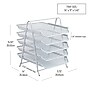 Mind Reader 5-Tier Stackable Paper Desk Tray Organizer, Metal, White (5TPAPER-WHT)~#|#~CA8ECC0D-C912-4D9B-AE5E973995E80154_sc7