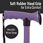HealthSmart Adjustable Single Point Derby Handle Folding Cane, Lavender (502-1313-1110)~#|#~CAA49289-A56A-4529-B8C1E366F9BE4922_sc7