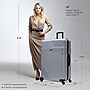 InUSA Resilience 32" Hardside Suitcase, 4-Wheeled Spinner, TSA Checkpoint Friendly, Silver (IURES00XL-SIL)~#|#~CAC1054D-960C-47B9-BC9D4640F2310804_sc7
