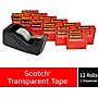 Scotch Transparent Clear Tape Refill, 0.75" x 27.77 yds., 1" Core, Clear, 12 Rolls/Pack (600K-C60)~#|#~CACD0976-E463-43ED-8A187DD6612A325D_sc7