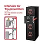 Staples Heavy Duty 4 Drawer Vertical File Cabinet, Letter Size Documents, 22" D x 14.9" W x 51.97" H, Black~#|#~CAD0734D-9432-4FD7-B24A9B119E241C51_sc7