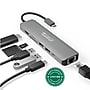 Plugable 7-Port USB-C Hub, Gray (USBC-7IN1E)~#|#~CAE67940-1BFC-43DB-9AA55B597EBC7E3A_sc7