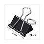 Universal Medium Binder Clips, 5/8" Capacity, 1 1/4" Wide, Black, 24 Per Pack~#|#~CB01E4B1-2969-482A-A4DEF819704908BB_sc7