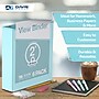 Davis Group Standard View 2" 3-Ring Binders, Aqua, 6/Pack (7413-12-06)~#|#~CB137486-C172-4D38-B026ECB4D563F7CC_sc7