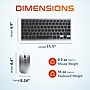 Delton N35 Portable/Travel/Small Wireless Keyboard and Mouse Combo, Silver (DKMKITMIN35-WB)~#|#~CB216455-22DB-41FC-B3AAECAB8C00CBFF_sc7