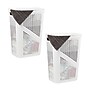 Mind Reader 15.85-Gallon Slim Laundry Hamper with Lid, Plastic, White, 2/Set (2HBIN60-WHT)~#|#~CB2A7C2C-1D66-4592-BEFA67FBAD680E02_sc7