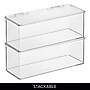 iDESIGN Medium Stackable Plastic Storage Bin, Clear (40257)~#|#~CB2A910D-5086-4D67-BFEBD0633189595E_sc7