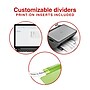 Staples Large Tab Insertable Plastic Dividers, 8‑Tab, Multicolor~#|#~CB6FEE89-AD99-47AA-869D0E31FF087EA4_sc7