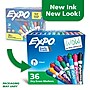 Expo Dry Erase Markers, Chisel Tip, Assorted Colors, 36/Pack (2135174)~#|#~CB952455-D7B9-45AE-A44BFA4E81AF255F_sc7