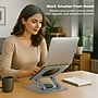 Uncaged Ergonomics 10.2" x 10" Metal Swivel Laptop Stand 2.0, Silver  (SLS-Silver)~#|#~CB9EA439-6860-4DEB-BC32EB2DF9134F80_sc7