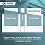 Davis Group Standard View 2" 3-Ring Binders, Assorted Pastel Colors, 4/Pack (7412-88-04)~#|#~CBAE011E-420A-46F7-B87F5A0903A2A6BB_sc7