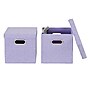 Household Essentials Collapsible Fabric Cube Storage Bin Set with Lids and Grommet Handles, (HH814-1)~#|#~CBC8F63F-E709-481E-90C7A0F6A1902D19_sc7
