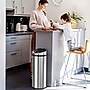 iTouchless Stainless Steel Round Sensor Trash Can with AbsorbX Odor Control System, 13 Gal., Silver (IT13RCB)~#|#~CBD14990-BFEF-46A8-B6D50F019B34F8F9_sc7