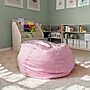 Flash Furniture Cotton Twill Oversized Dot Bean Bag Chair, Light Pink~#|#~CBD3B9ED-E436-463A-A6BA3FDFB202A613_sc7