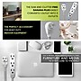 GoGreen Power 8' Extension Cord, 3-Outlet, 16 AWG, White (GG-19608)~#|#~CBE58F5E-F967-45F2-A4E391BC027A56C4_sc7