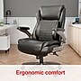 Staples Randolph Ergonomic Bonded Leather Executive Big & Tall Chair, 400 lb. Capacity, Black (ST62818)~#|#~CBE87567-EFB1-4151-A695D87FEB0B6139_sc7