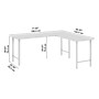 Bush Business Furniture Hustle 72"W L Shaped Computer Desk with Metal Legs, Platinum Gray (HUS002PG)~#|#~CBFBF151-4331-4EB7-9DB59CC8C3F96DF7_sc7