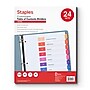 Staples Customizable Table of Contents Numeric Dividers, 10-Tabs, 24 Sets, Multicolor (ST62976)~#|#~CC1C1E45-8DD4-4A2A-A79ECC86B7B26F12_sc7