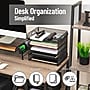 Mind Reader 5-Compartment Metal Desk Tray, Black (5MTROG-BLK)~#|#~CC2B6305-AE41-4074-95FD63EF66CA40E8_sc7