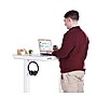 Victor Technology Electric Rectangular Adjustable Glass Standing Desk, White (DC950W)~#|#~CC456949-3074-4F96-8C79627F52C3133C_sc7