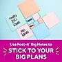 Post-it Super Sticky Big Notes, 8" x 8", Papaya Fizz, 30 Sheet/Pad, 1 Pad (BN-8PFZ)~#|#~CC65FCBE-409D-4AE1-827D04199FA5591D_sc7