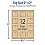 Avery 2" Blank Price & Merchandise Tags, Kraft Brown, 120/Pack (95316-KMT10)~#|#~CC6FE28E-A683-4991-9AB5F45B32BE25C0_sc7