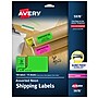 Avery Sure Feed Laser Shipping Labels, 2" x 4", Assorted Neon Colors, 10 Labels/Sheet, 15 Sheets/Pack (5978)~#|#~CC89F442-BB8C-4B6A-870671FC45B51783_sc7