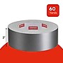 Staples General Purpose Duct Tape, 2” x 60 Yards, Silver, Multi‑Use Strong Adhesive Tape~#|#~CCB9B737-9888-4D33-9C07CF9E439163F8_sc7