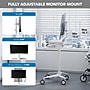 Mount-It! MedHub Mobile Medical Cart Workstation with Monitor Mount and Locking Caster Wheels, White/Grey (MI-16015)~#|#~CCDB42E3-F4B7-4B30-981429AA7051E7E4_sc7