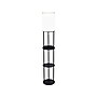 Adesso Charging Station 66.5" Black Floor Lamp with White Drum Shade (3116-01)~#|#~CCEEAA3C-08D7-4687-A90CB3297FCC25D5_sc7