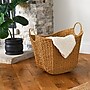Household Essentials Woven Storage Wicker Basket with Handles, Natural (ML-4004)~#|#~CCF356A5-4747-42CF-9D0B721EB757FCAF_sc7