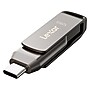 Lexar JumpDrive D400 Dual 128GB USB 3.1 Flash Drive, Titanium (LJDD400-128GBNU)~#|#~CCF6BCE4-A44B-4420-A4910A14E8B77D98_sc7