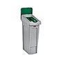 Rubbermaid Slim Jim Single-Stream Recycling Station, 23 Gallon, Gray/Green (2185054)~#|#~CD11C26E-319A-4406-808D4432A3B38732_sc7