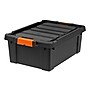 Iris 12 Gallon Heavy Duty Store-It-All Plastic Latching Storage Tote, Black (500215)~#|#~CD1F067A-972D-4B2B-B32BF2FBD7776F45_sc7