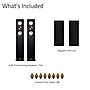 Fluance Reference High Performance 3-Way Floorstanding Loudspeakers with 8" Subwoofers, Black Ash, 2/Pair~#|#~CD295B4B-90A4-4899-B447FE684EB3EA35_sc7