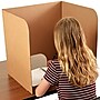Classroom Products Foldable Cardboard Freestanding Privacy Shield, 20"H x 20"W, Kraft, 20/Box (VB2020 KR)~#|#~CD2C8761-3023-4791-9D6CE456EDEC64F7_sc7