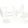 Russell+Hazel Trendsetter 6-Piece Desk Organizer Set, Acrylic, Clear (64476)~#|#~CD3A3904-820D-4BD1-90B38F2847C217CF_sc7
