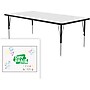 Correll Rectangular Activity Table, 72" x 36", Height-Adjustable, Frosty White/Black (A3672DE-REC-80)~#|#~CD463DD9-8371-4069-A76DA592CBEFB231_sc7
