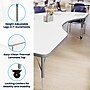 Flash Furniture Wren Kidney Activity Table, 96" x 48", Height Adjustable, White Top/Silver Frame (XUA4896KDWHTAC)~#|#~CD499738-9F66-490D-AA9C3AF83EB542A2_sc7