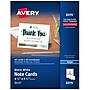 Avery Matte General Use Note Cards, White, 60/Pack (08315)~#|#~CD6F8512-0EE0-45D7-9ED695286D7A0FE5_sc7
