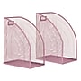 Staples Metal Mesh File Organizer, Dusty Pink, 2/Pack (ST63835)~#|#~CD7A305C-99EB-4FC3-92823DBA5246878E_sc7