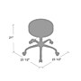 Boss Be Well Armless Medical Spa Professional Stool, Black (B240-BK)~#|#~CDCC2505-CAE4-46AB-9D65BD8E5BAC3024_sc7
