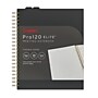 Staples Pro120 Elite™ Flexible Cover Meeting Notebook, 8.5" x 11", Narrow Ruled, 90 Sheets, Black (ST63372)~#|#~CDDE39D8-D985-4A78-A2AAD9016A85D2EA_sc7