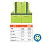 GloWear 8205HL-ECO High Visibility Sleeveless Vest, ANSI Type R Class 2, Lime, S/M, (21983)~#|#~CDFCC3BD-2786-4B4D-A66B181D5DF1AA77_sc7