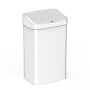 Nine Stars Stainless Steel Motion Sensor Trash Can, 13.2 Gallon, White (DZT-50-28WH)~#|#~CE045303-12FE-4EDD-A221F4D6B6ADAFF2_sc7